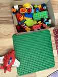 Пластина lego duplo кубіки , тварини , соловічки