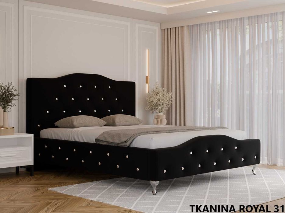 Łóżko tapicerowane GLAMOUR LUXE 120/140/160/180/200x200