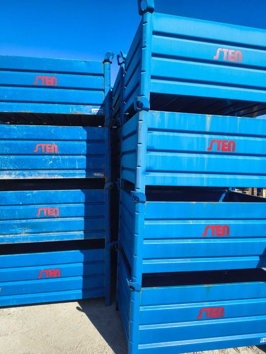 Kosz zabudowany używany 120x80 kontener Gitterbox kosz szalunkowy