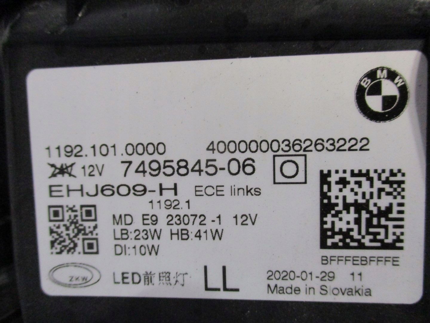 LAMPA FULL LED BMW 4 G22 COUPE 7495846 7495845