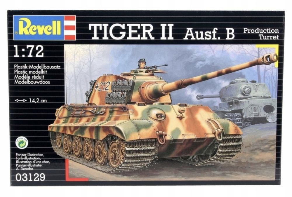 Model plastikowy do sklejania czołg Tiger II Ausf. B Revell 3129