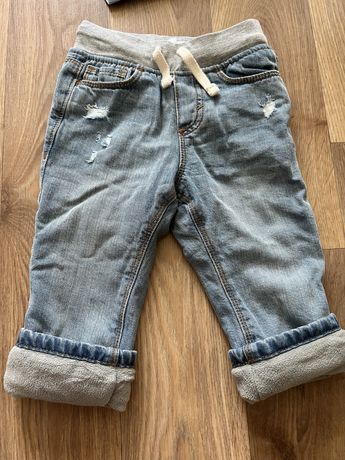 Теплые джинсы штаны Old navi 1-1,5 года