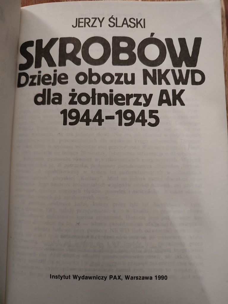 Skrobów dzieje obozu NKWD dla żołnierzy AK Jerzy Ślaski