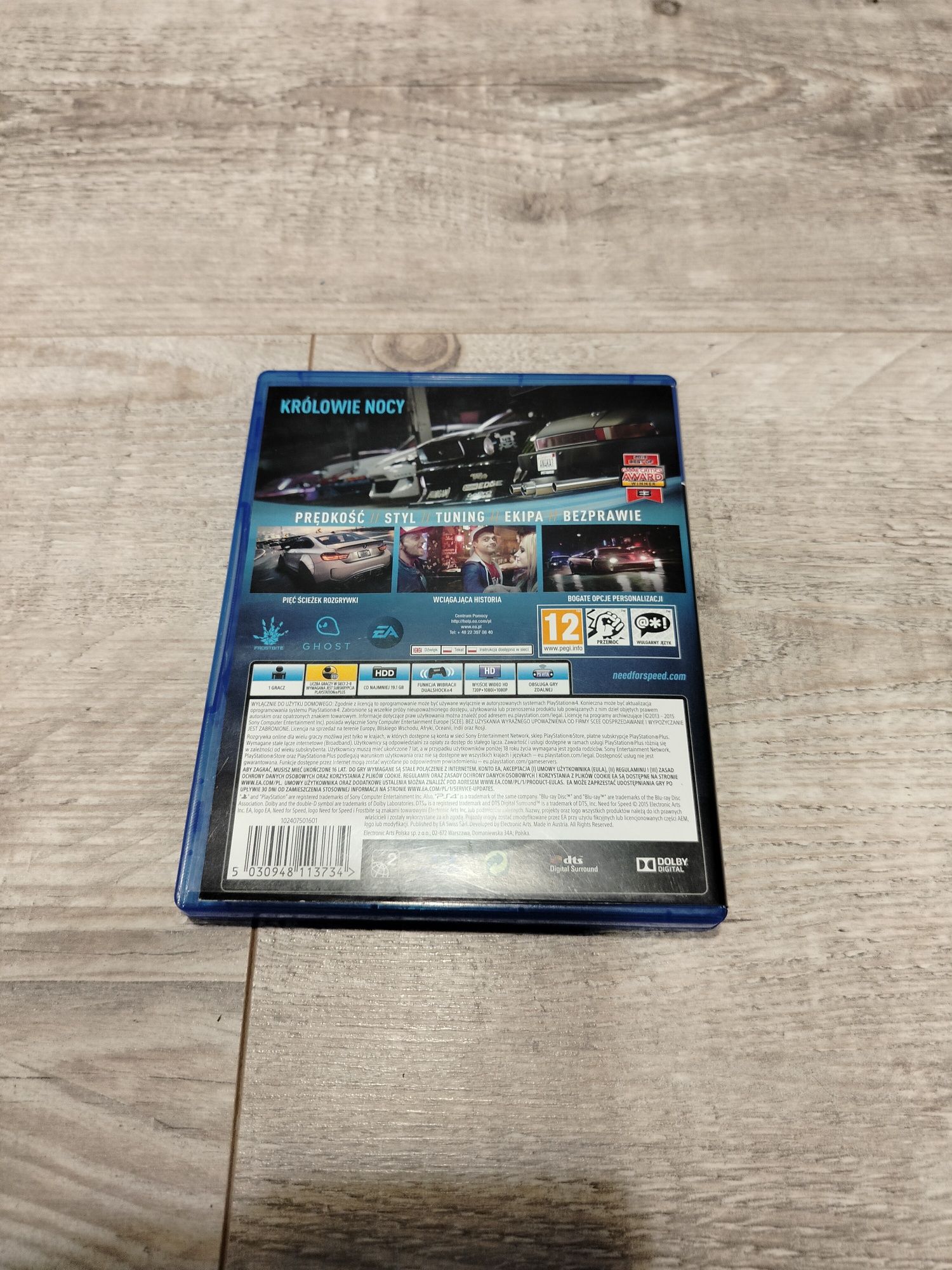 Gra need for speed ps4