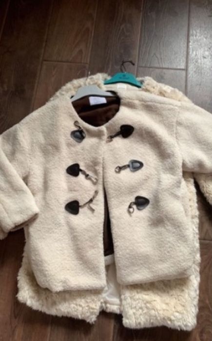 Біленька екошубка, в стилі Zara