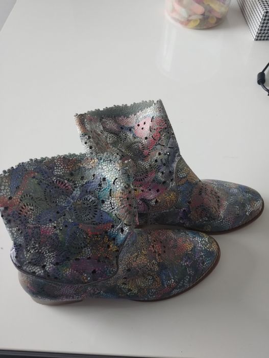 Kozaki letnie skórzane roz.. 36