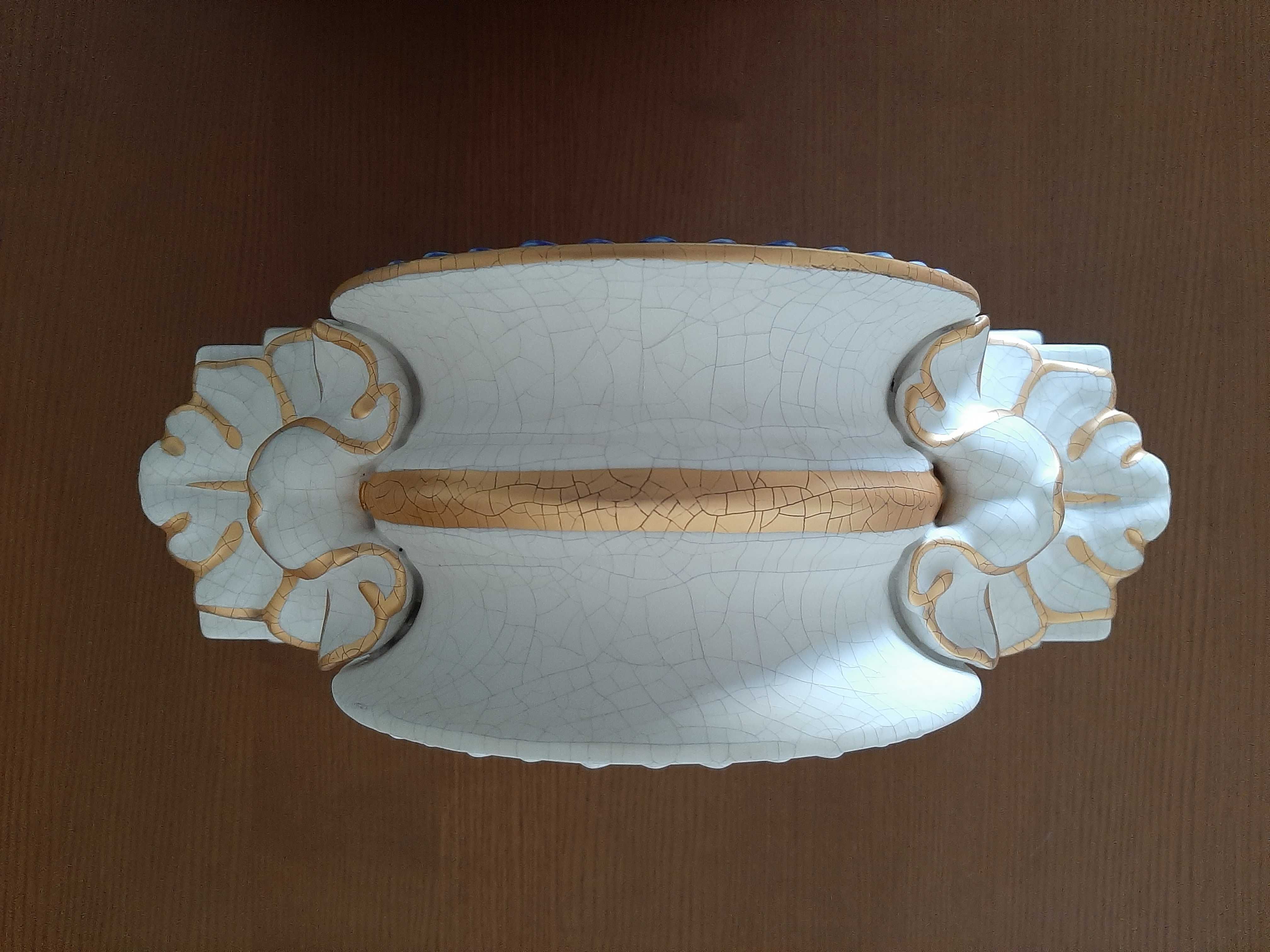 Relógio de mesa antigo em cerâmica marca CERAMHER