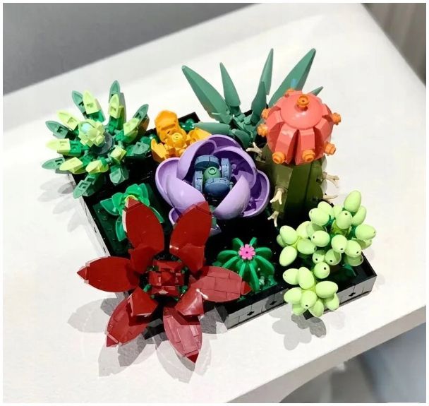 Klocki Sukulenty Botaniczna Kolekcja Konstrukcyjne 771 elementów