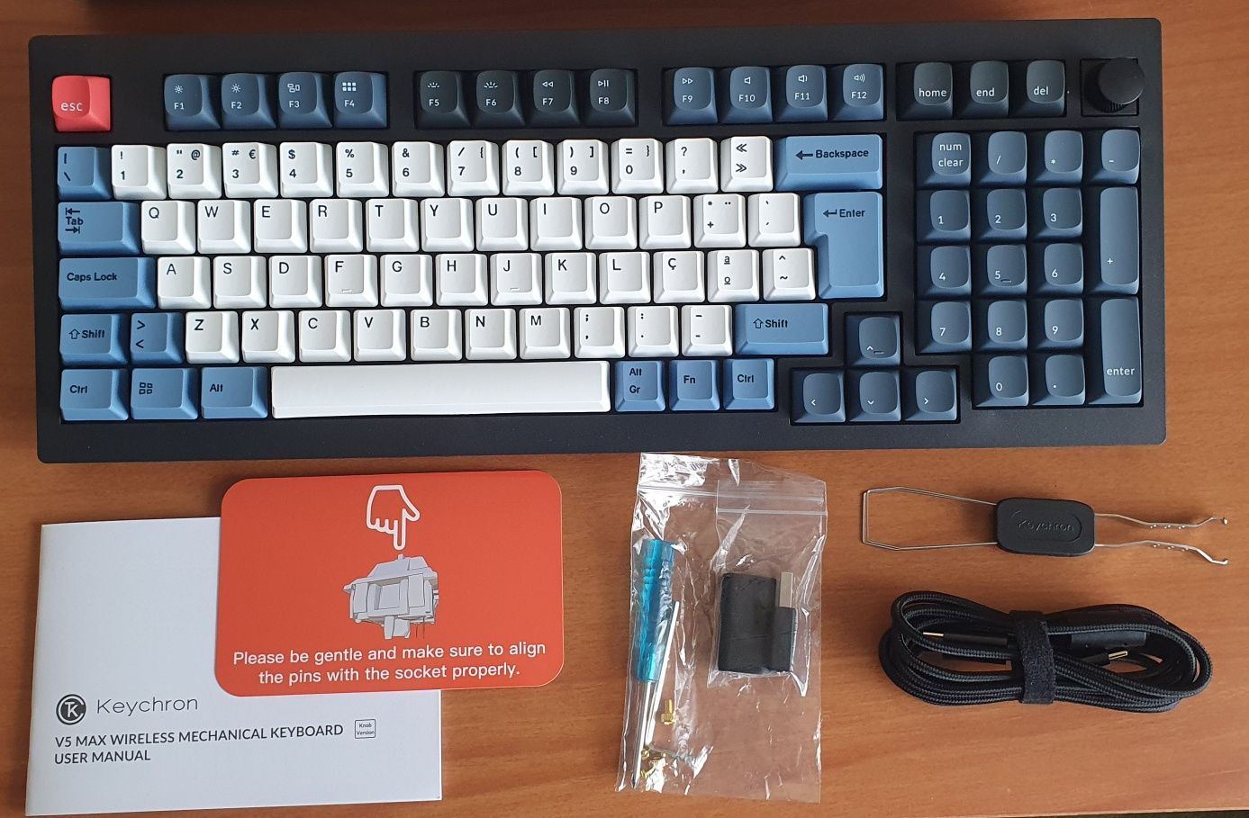 Teclado ISO PT Keychron V5 MAX