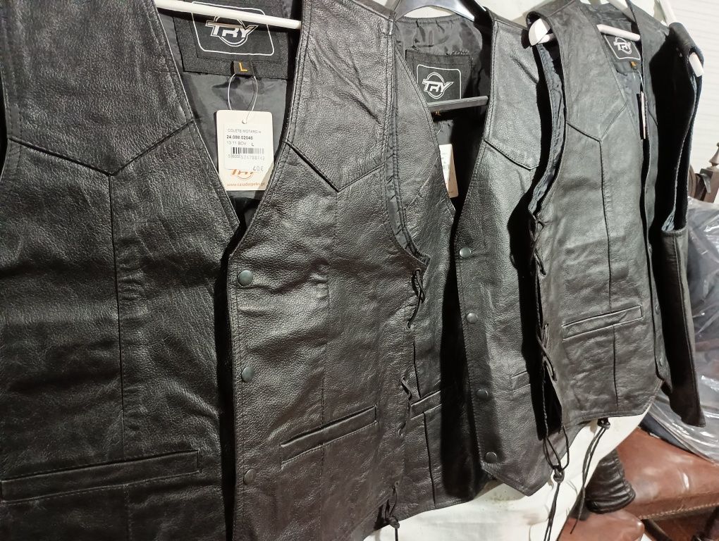 Coletes Motard  em pele genuína (agora em baixa de preço)