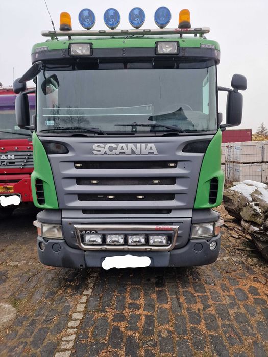 Scania R480 6x4 HDS leśny z kabiną