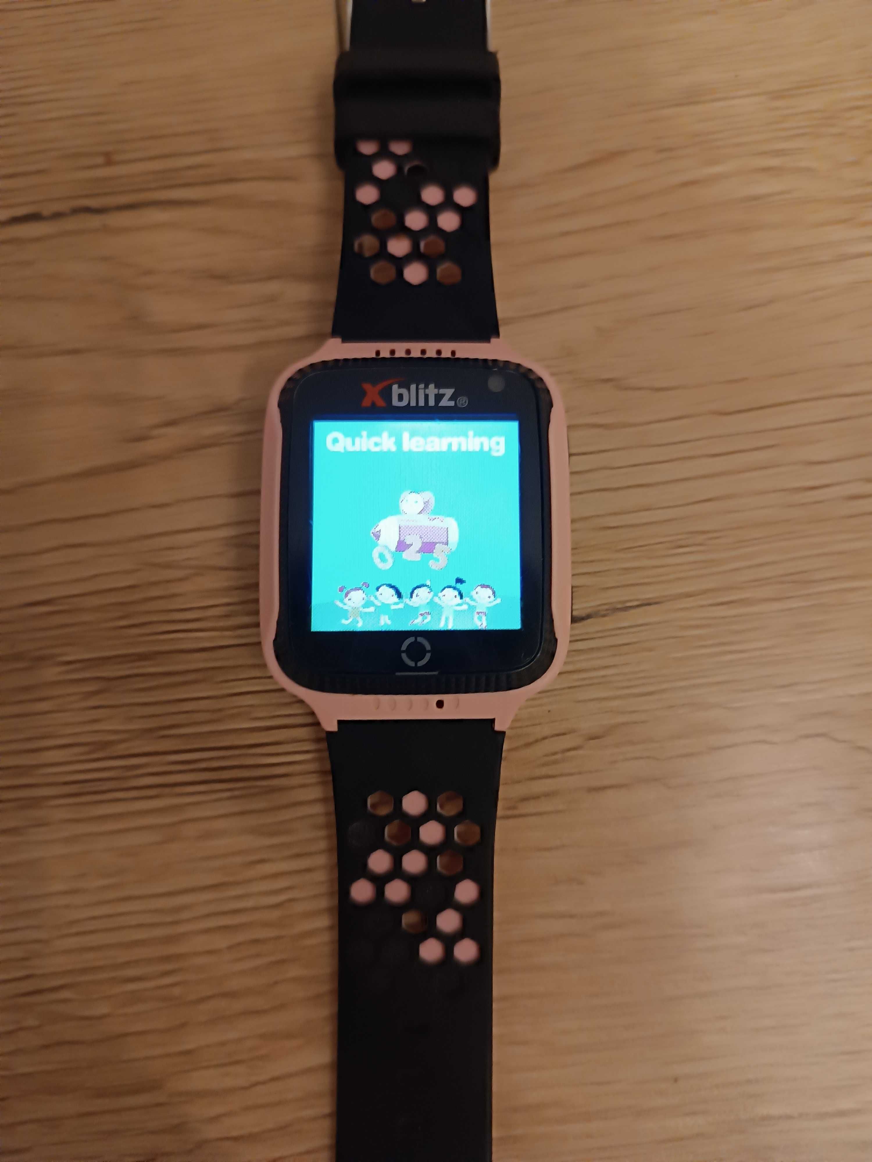 Smartwatch xblitz kids różowy zegarek dziecięcy na kartę, GPS