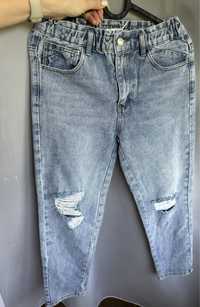 Nowe spodnie jeansowe dziewczęce r. 152