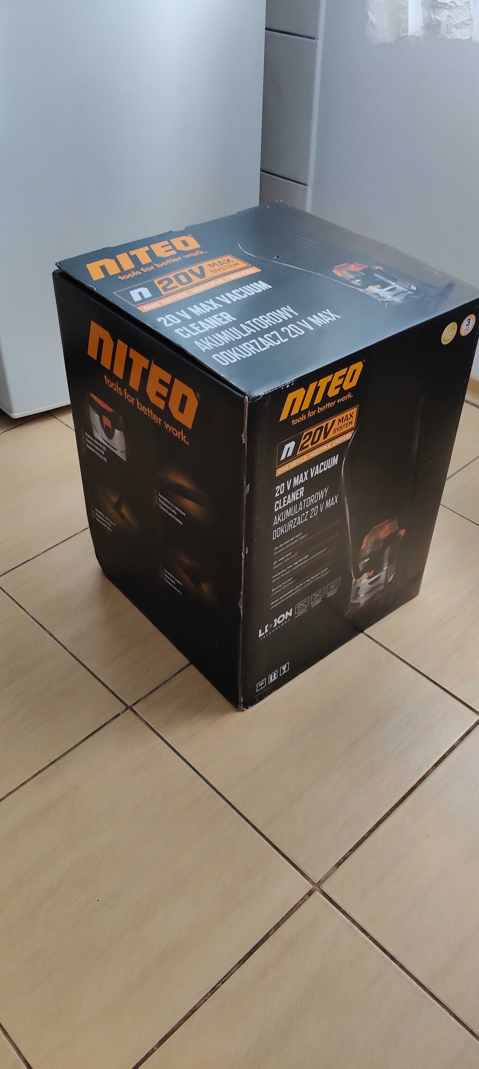 akumulatorowy odkurzacz niteo 20V sucho-mokro