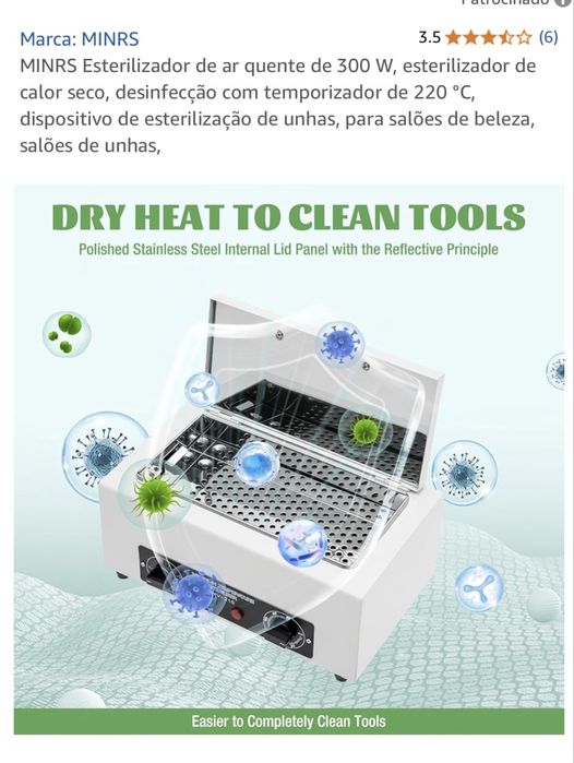 Esterilizador a vapor estética ou outro