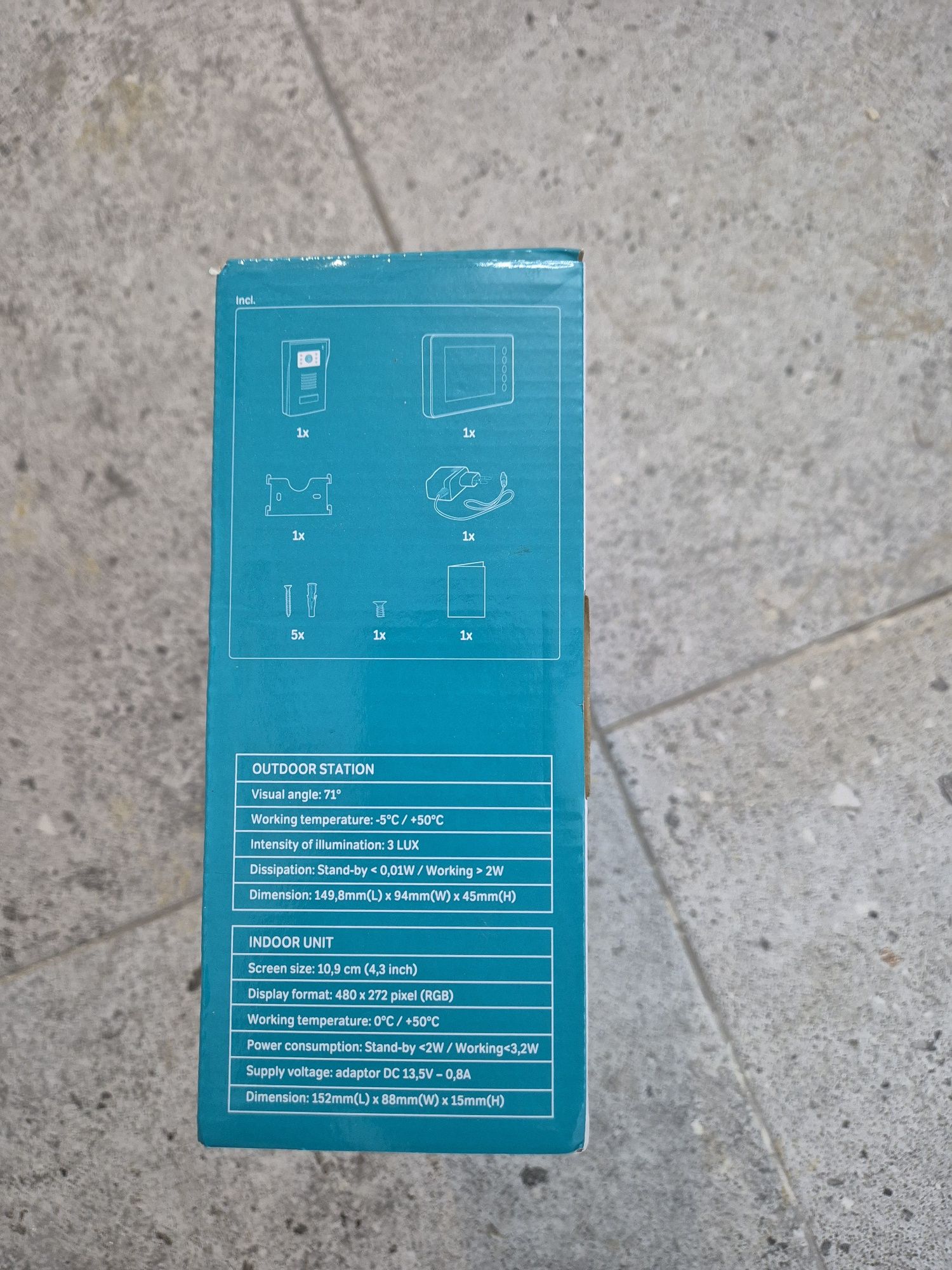 Nowy Wideodomofon CHACON Domofon Komplet LCD 4.3"