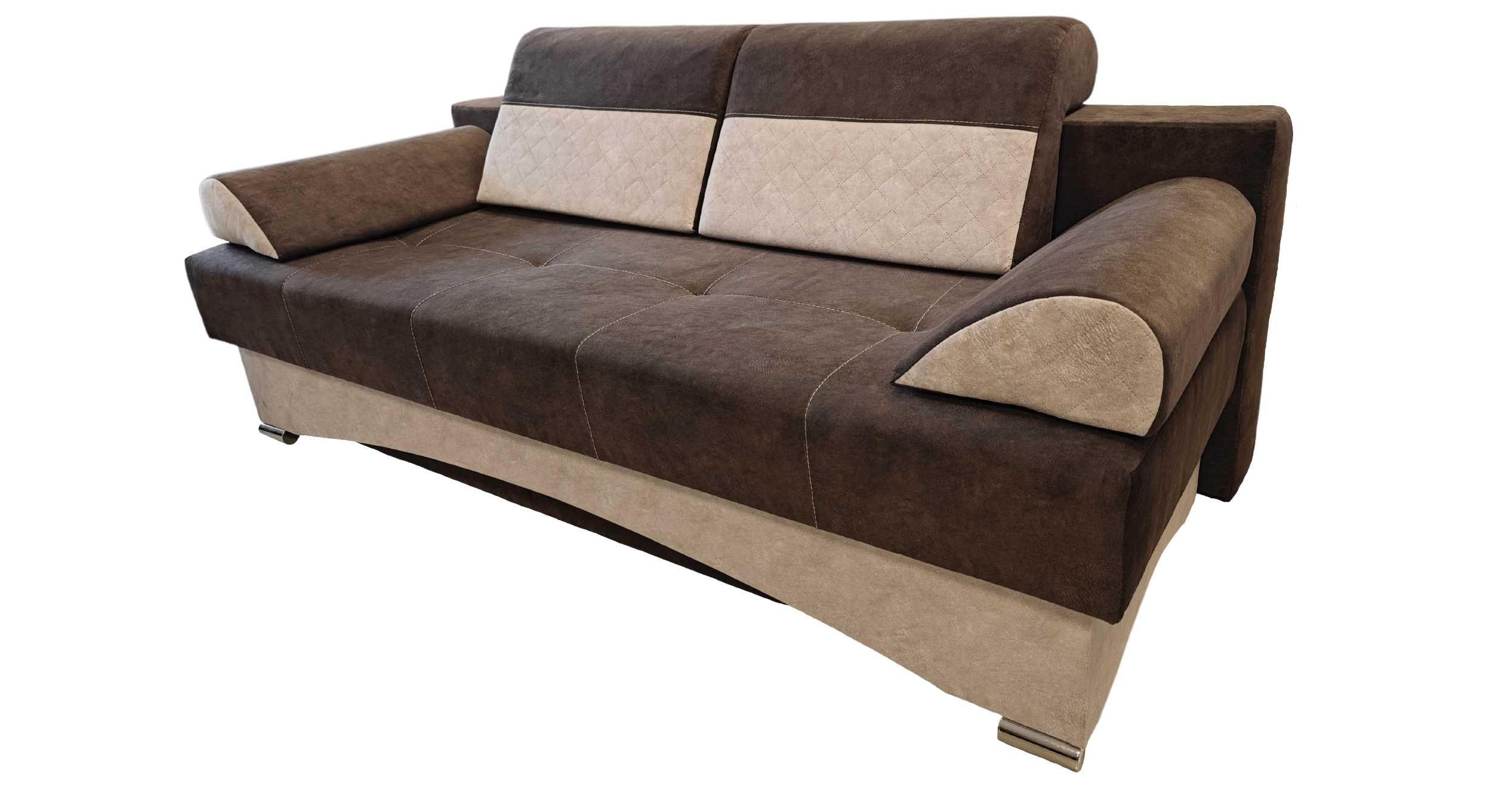 Nowość - Kanapa Sofa IBIZA-PLUS Pasy + Sprężyny Pikowany