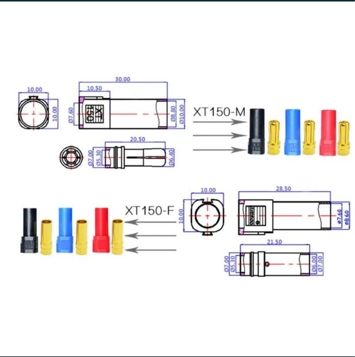 Силовий роз’єм / конектор  XT-150
