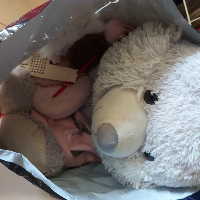 Paczka zabawek plus duży miś 5lat