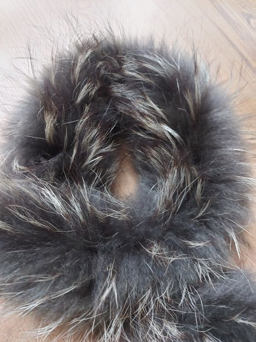 Obszycie kaptura jenot naturalny 75 cm