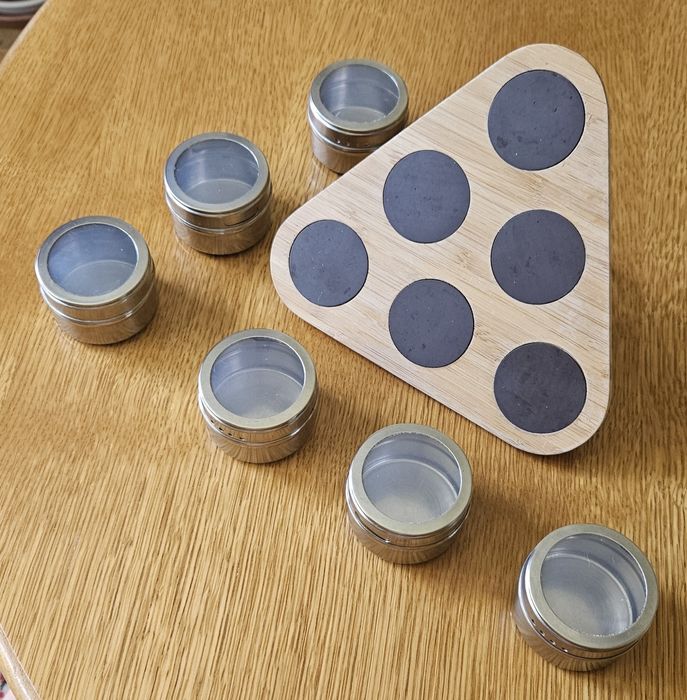 Zestaw słoików na przyprawy plus stojak 6 szt przyprawnik do kuchni