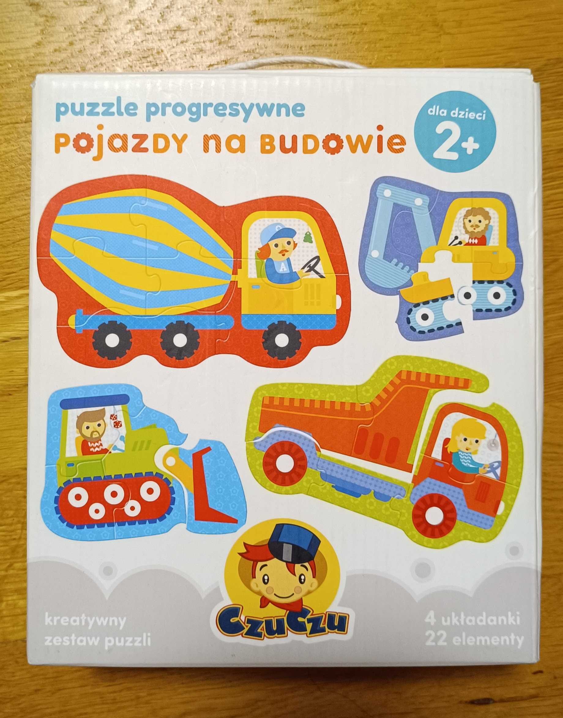 Czu Czu - pojazdy na budowie puzzle progresywne