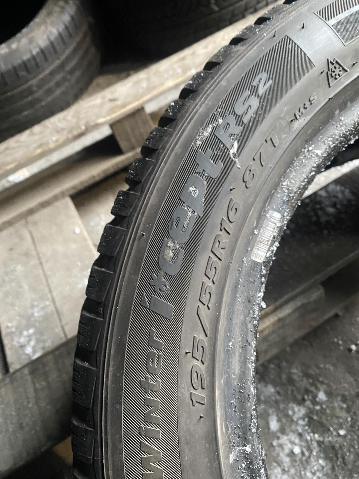 195.55.16 Hankook 2шт зима БУ склад шины резина из Европы 55 R16 Харьк