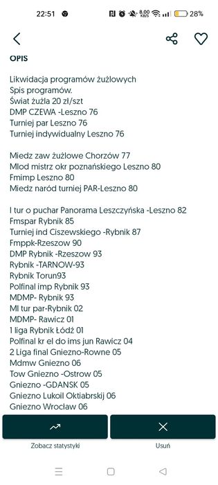 Programy żużlowe