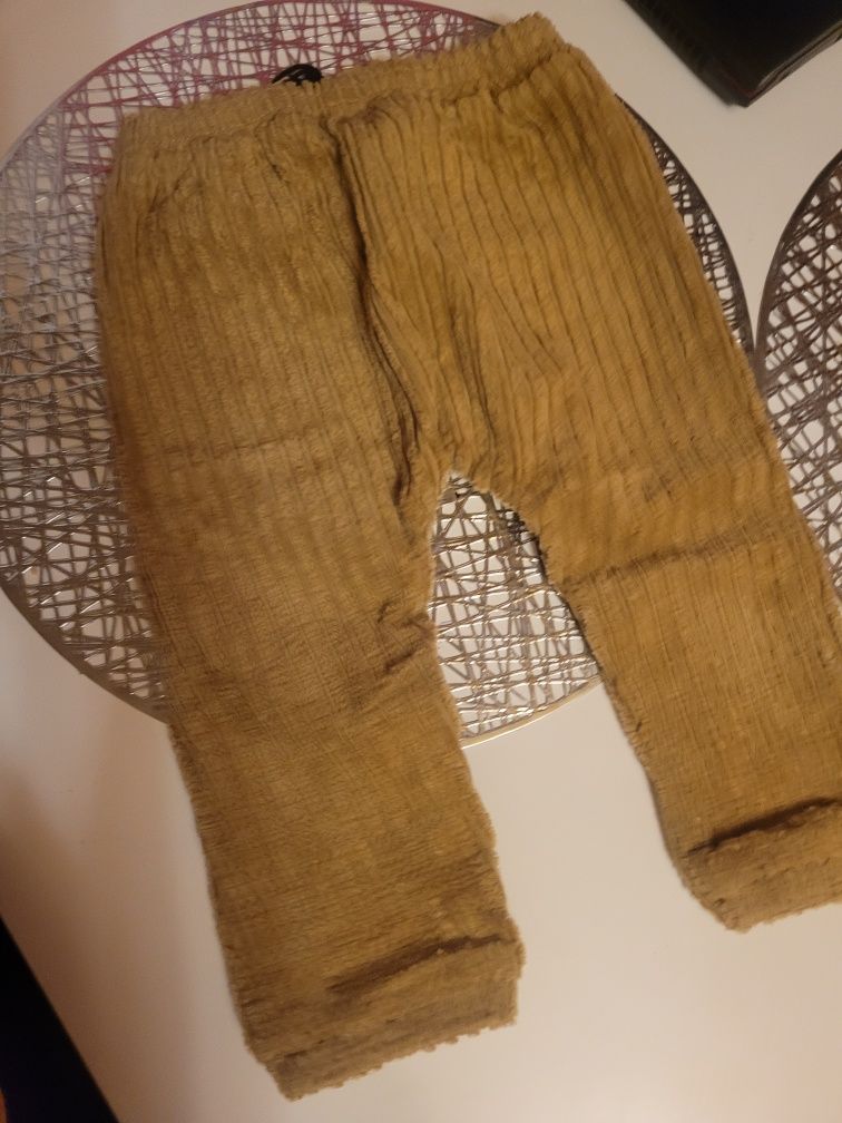 Lilatelier  80cm spodnie grube retro top jakość sesja vintage prezent