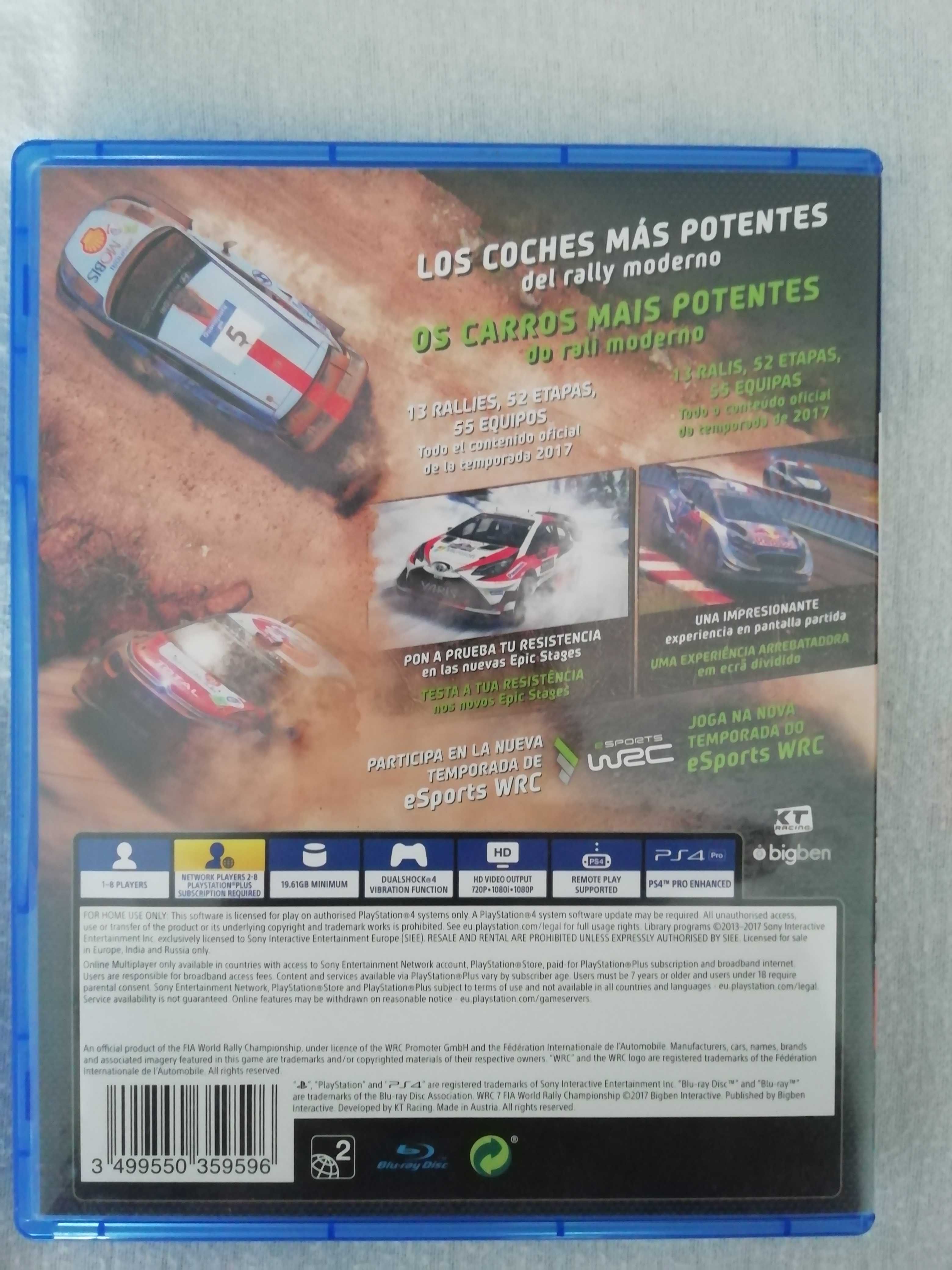 Jogo Playstation 4 Wrc 7