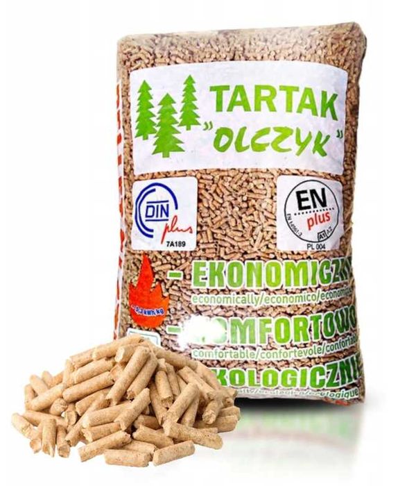 Pellet Olczyk Drzewny 65 Worków CERTYFIKOWANY OPAŁ 975KG
