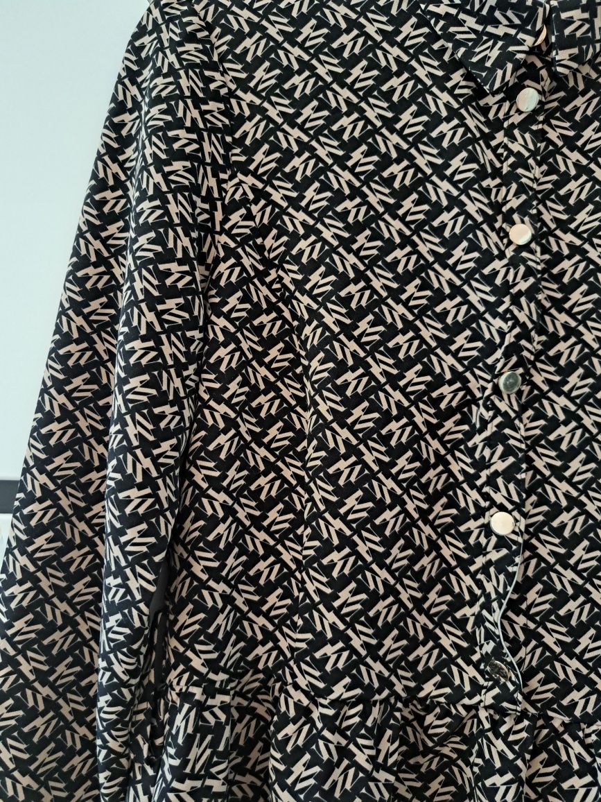Sukienka elegancka z kołnierzykiem Mohito r.38