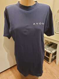 granatowy T-shirt Avon L 100% bawełny