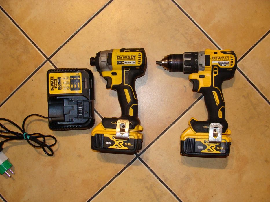Wkrętarka Dewalt Dcd796 i zakrętarka Dcf877 2x5AH