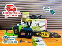 Аккумуляторная цепная пила PRO CRAFT PCA40/2 BRUSHLESS 2АКБ 20V 4A