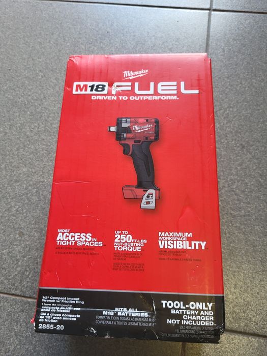 Milwaukee M18 FUEL 2855 квадрат 1/2 гайковерт імпакт