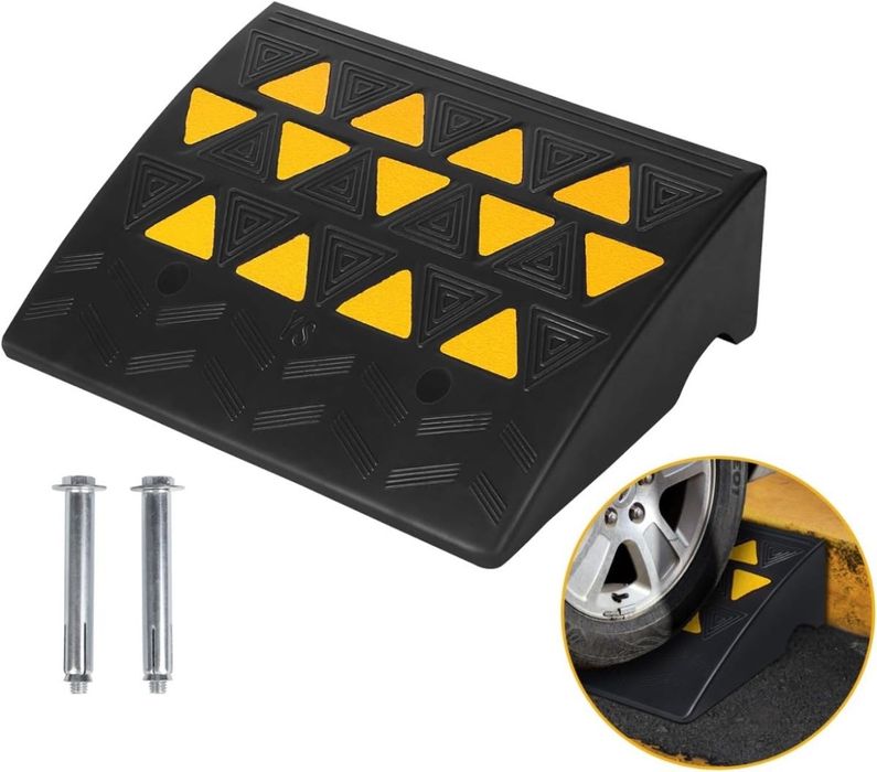 Rampa do krawężnika, 50 x 38 x 16 cm, przenośna, gumowa