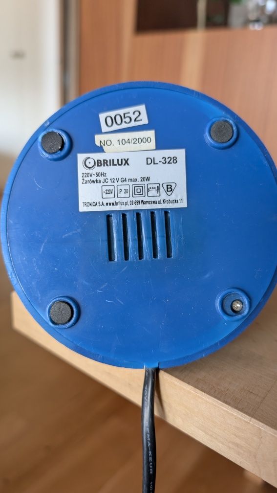 Niebieska mała lampka na biurko BRILUX DL-328