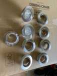 Oprawy metalowe oczko podtynkowe 9 szt
