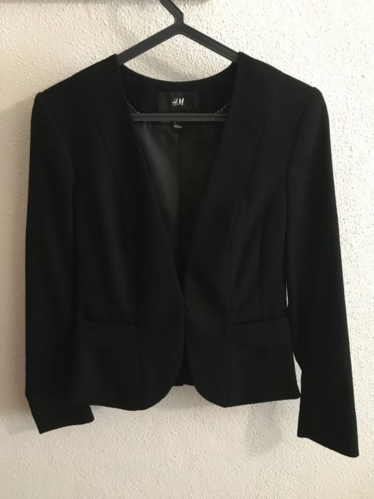 Casaco blazer preto H&M
