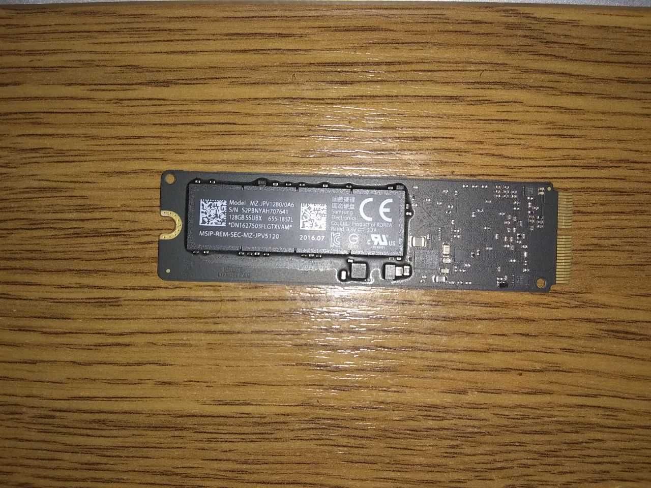 NVME Apple SSD 128Gb, 100% оригинал