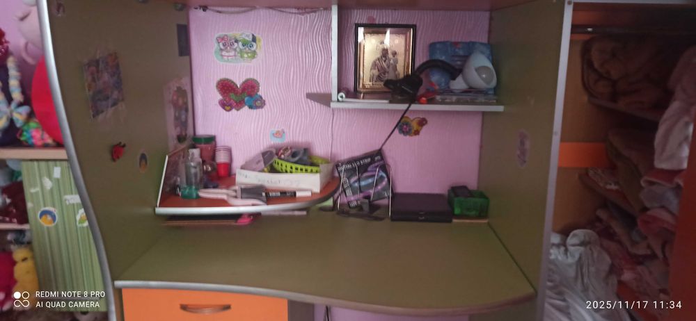 Дитячі меблі, двоповерхове ліжко 3 в 1