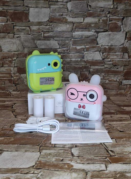 Дитячий фотоапарат Q5 / Миттєвий друк + принтер / Карта пам'яті 8 Гб