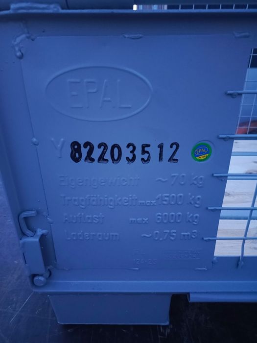 NOWE Gitterbox gitterboxy paleta skrzyniowa  UIC  EPAL paleta siatkowa