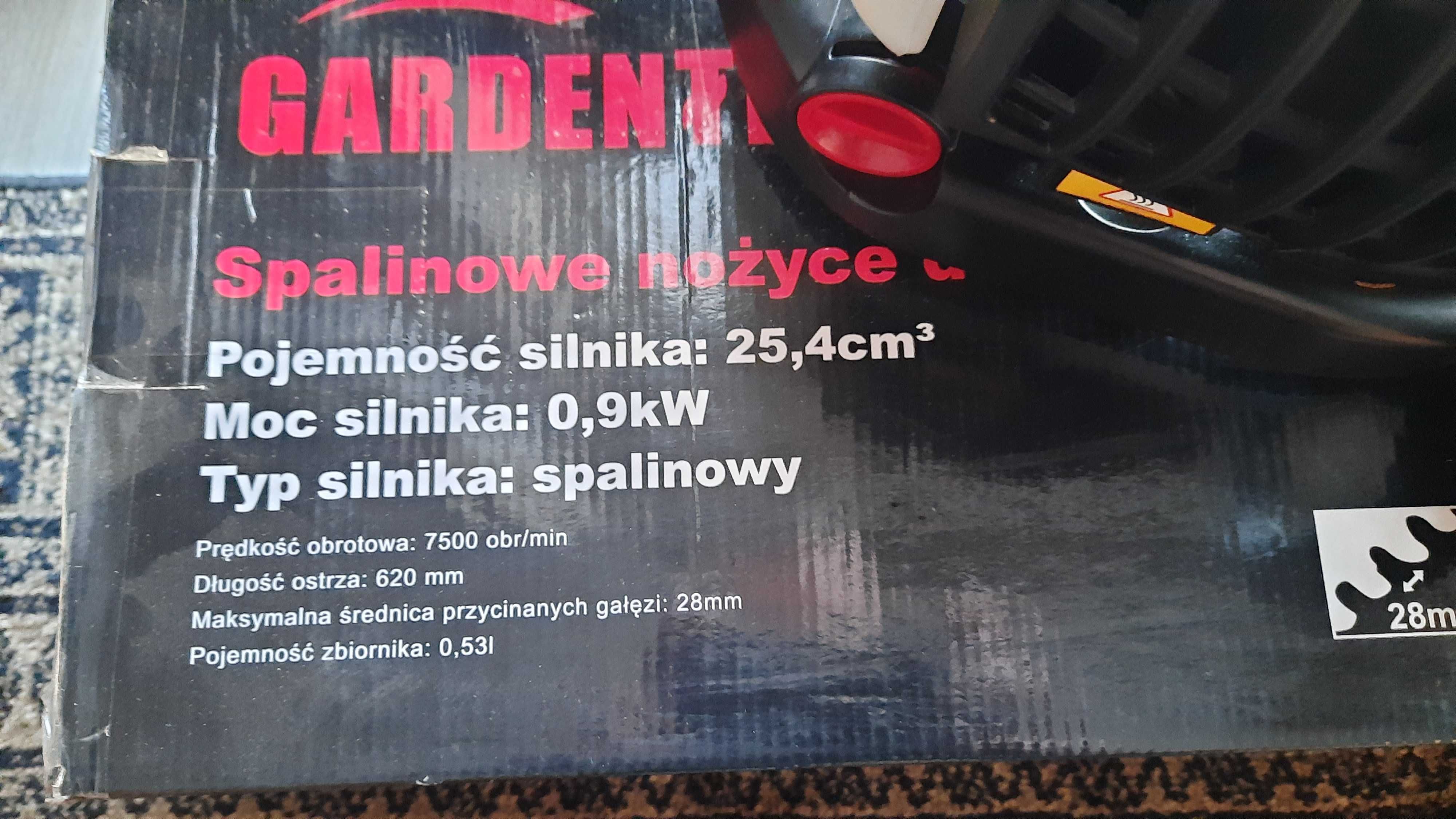 Spalinowe nożyce do żywopłotu GARDENTEC