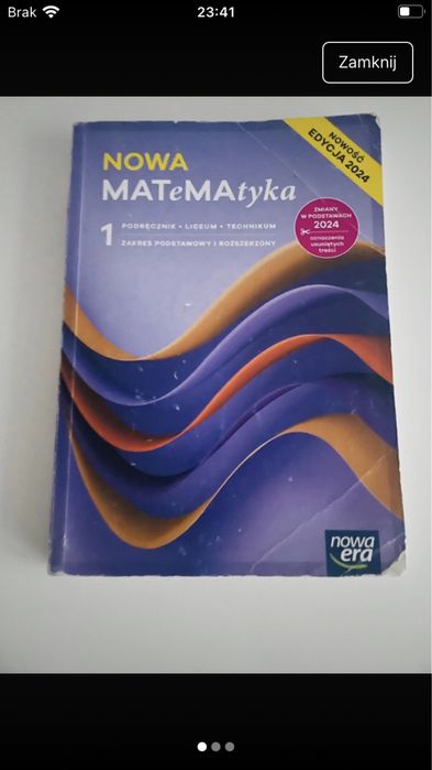 Podręcznik - Nowa Matematyka 1 Edycja 2024