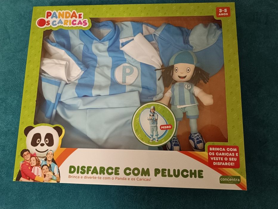 Disfarce ideal para Carnaval com Peluche Panda e os Caricas