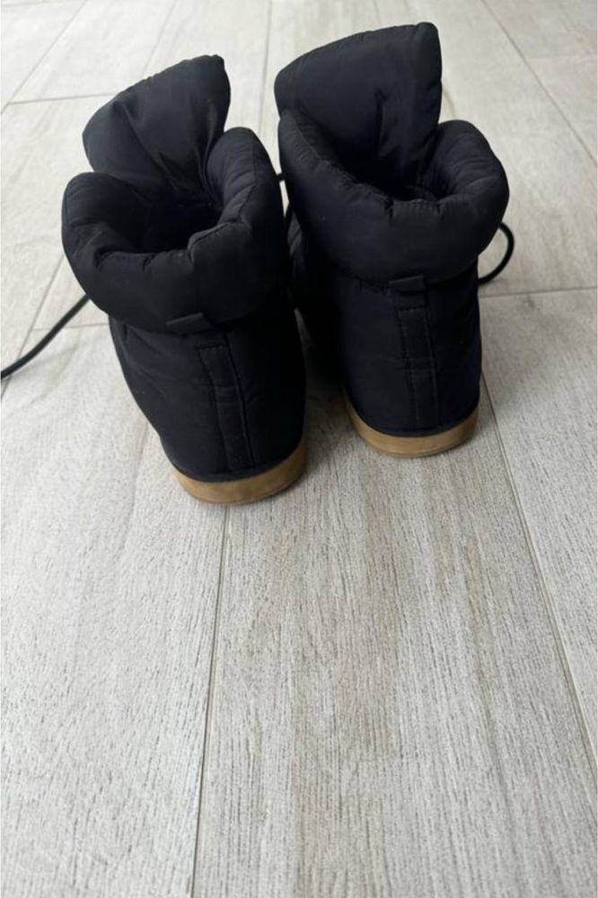 Зимові черевики дутики zara 38 24,5 cm снігоходи теплі