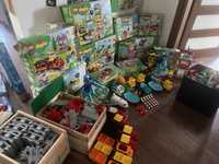Olbrzymi zestaw Lego Duplo pociągi i koparki