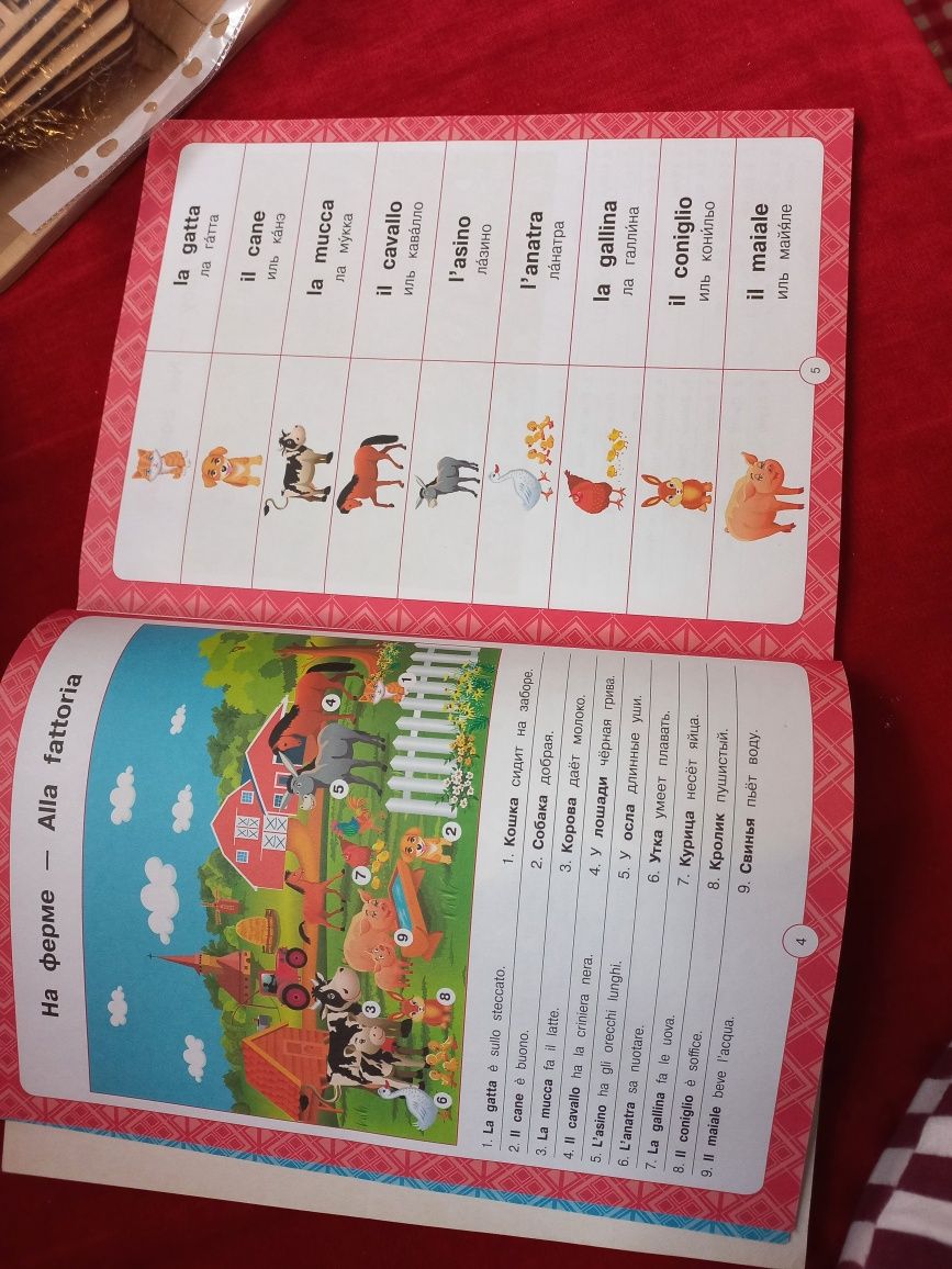 Итальянский для детей,  книга на итальянском,  учебник итальянского